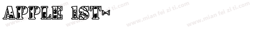 APPLE 1ST字体转换